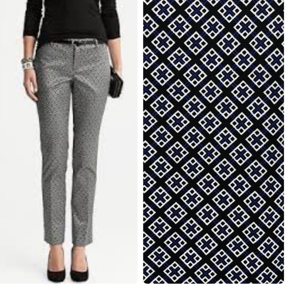 NWOT Katherine Barclay cross slim ankle trousers 8